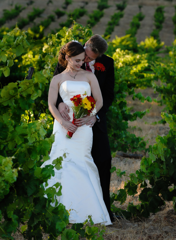 Jim Nelson Photography vineyard wedding portrait
